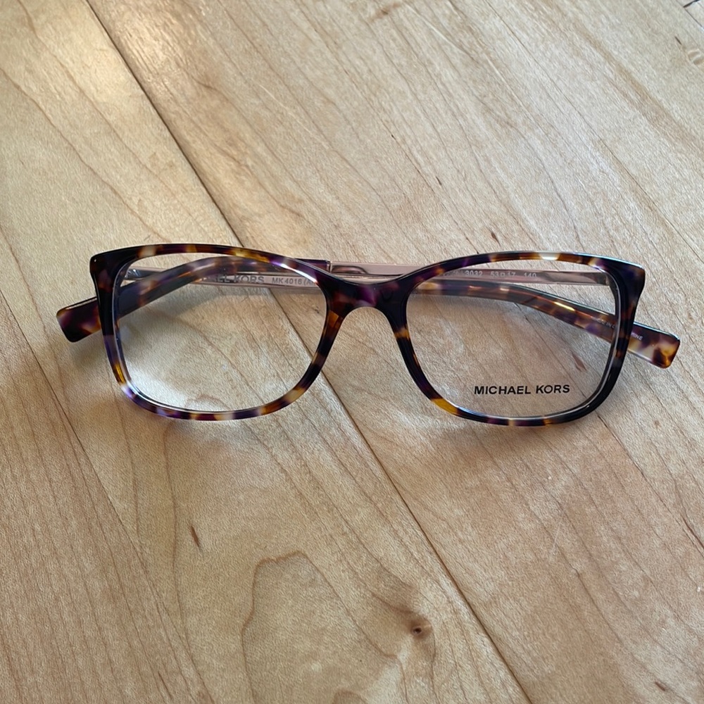 Michael Kors tortoise glasses.